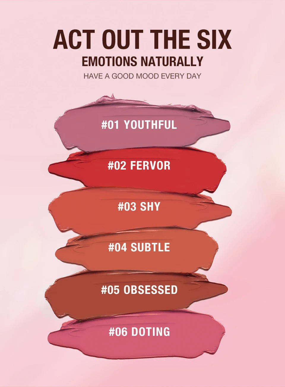 Batom Matte Lipstick 3 em 1 - Boca, Sombra e Blush