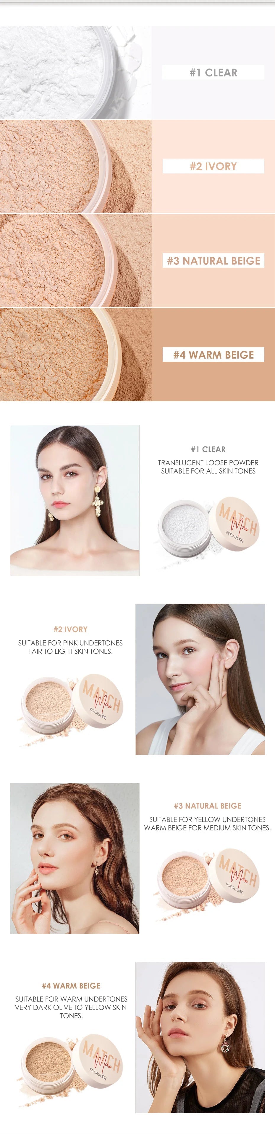 Pó solto Facial Focallure
