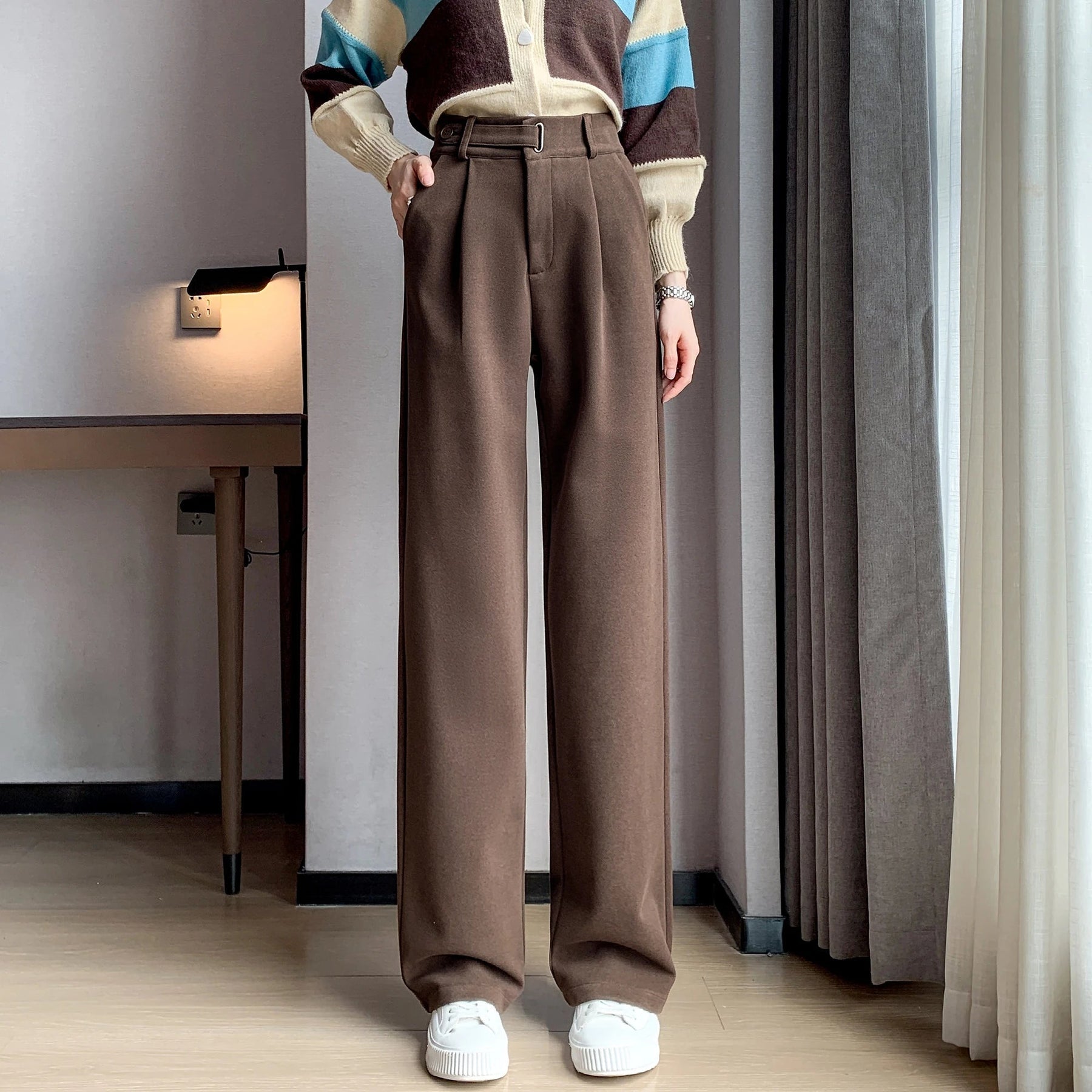 CALÇA CASUAL DE LÃ