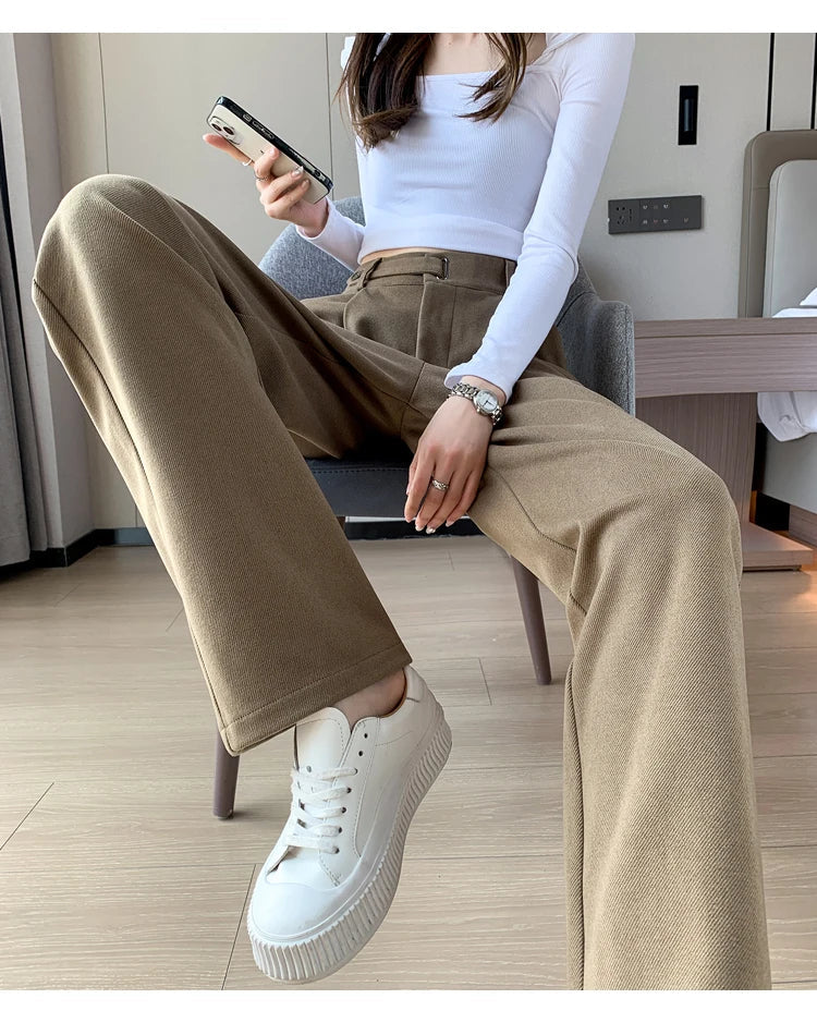 CALÇA CASUAL DE LÃ