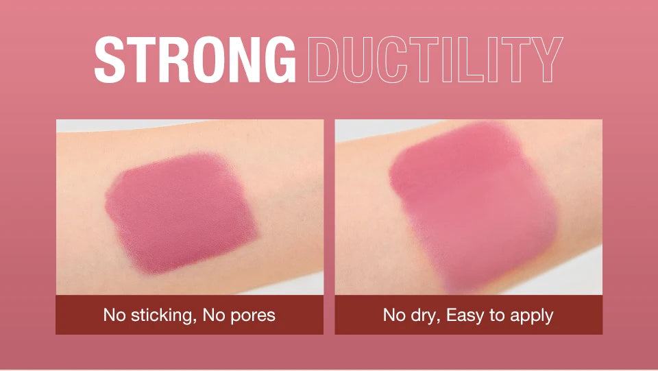 Batom Matte Lipstick 3 em 1 - Boca, Sombra e Blush