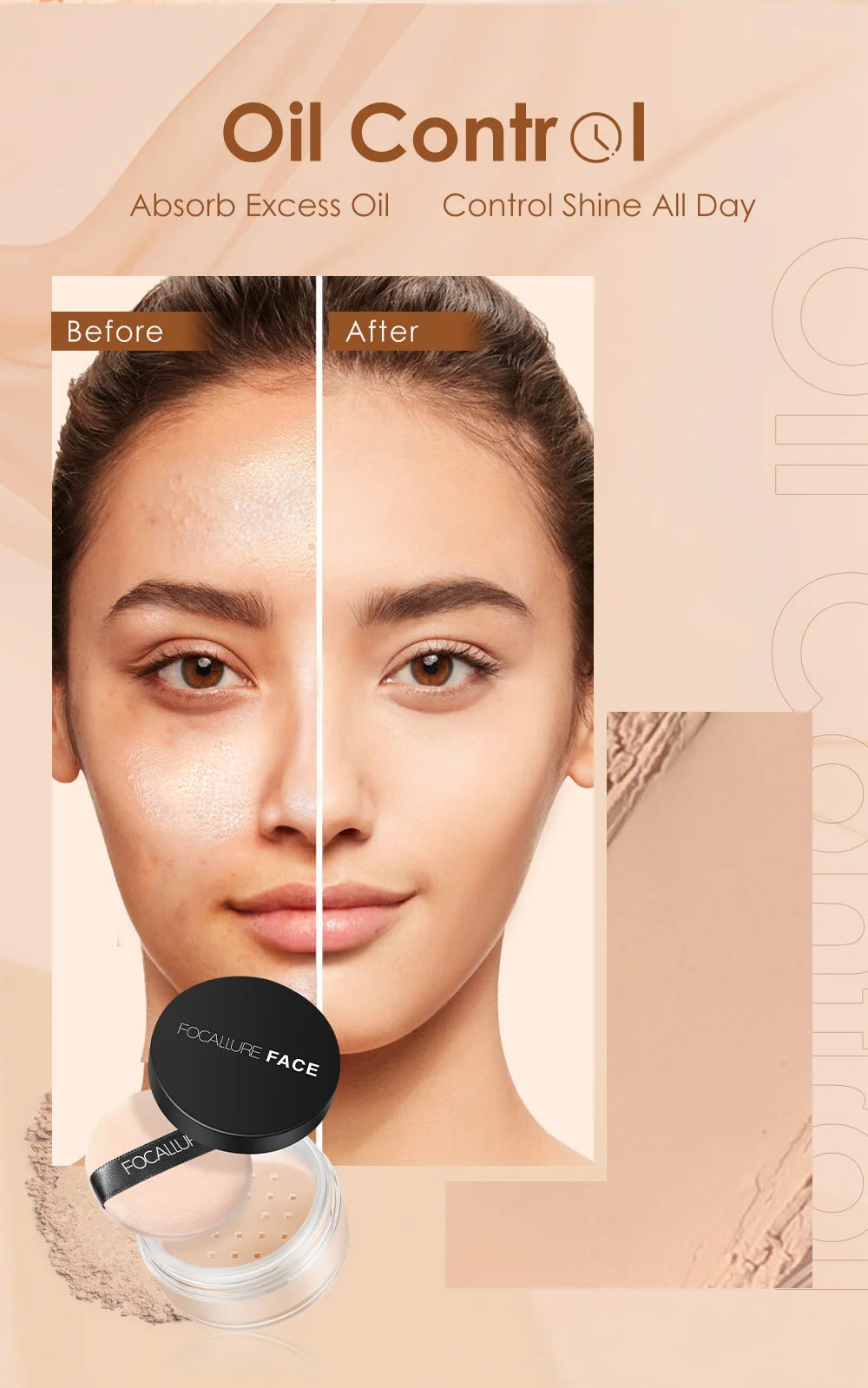 Pó Facial Focallure [Super matte]