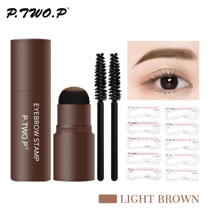 Kit BrowDesign preenchimento para sobrancelha [Molde + Sombra]