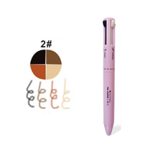 Caneta 4 em 1 [Blush. Batom, iluminador e lápis de sobrancelhas]