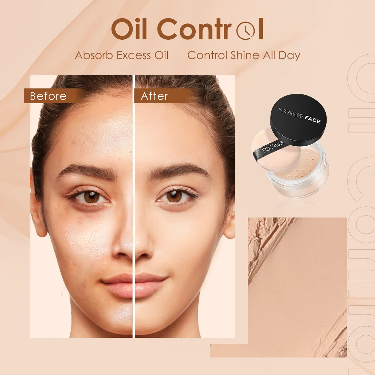 Pó Facial Focallure [Super matte]