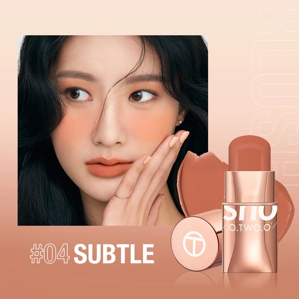 Batom Matte Lipstick 3 em 1 - Boca, Sombra e Blush