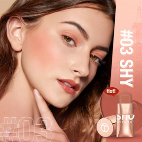 Batom Matte Lipstick 3 em 1 - Boca, Sombra e Blush