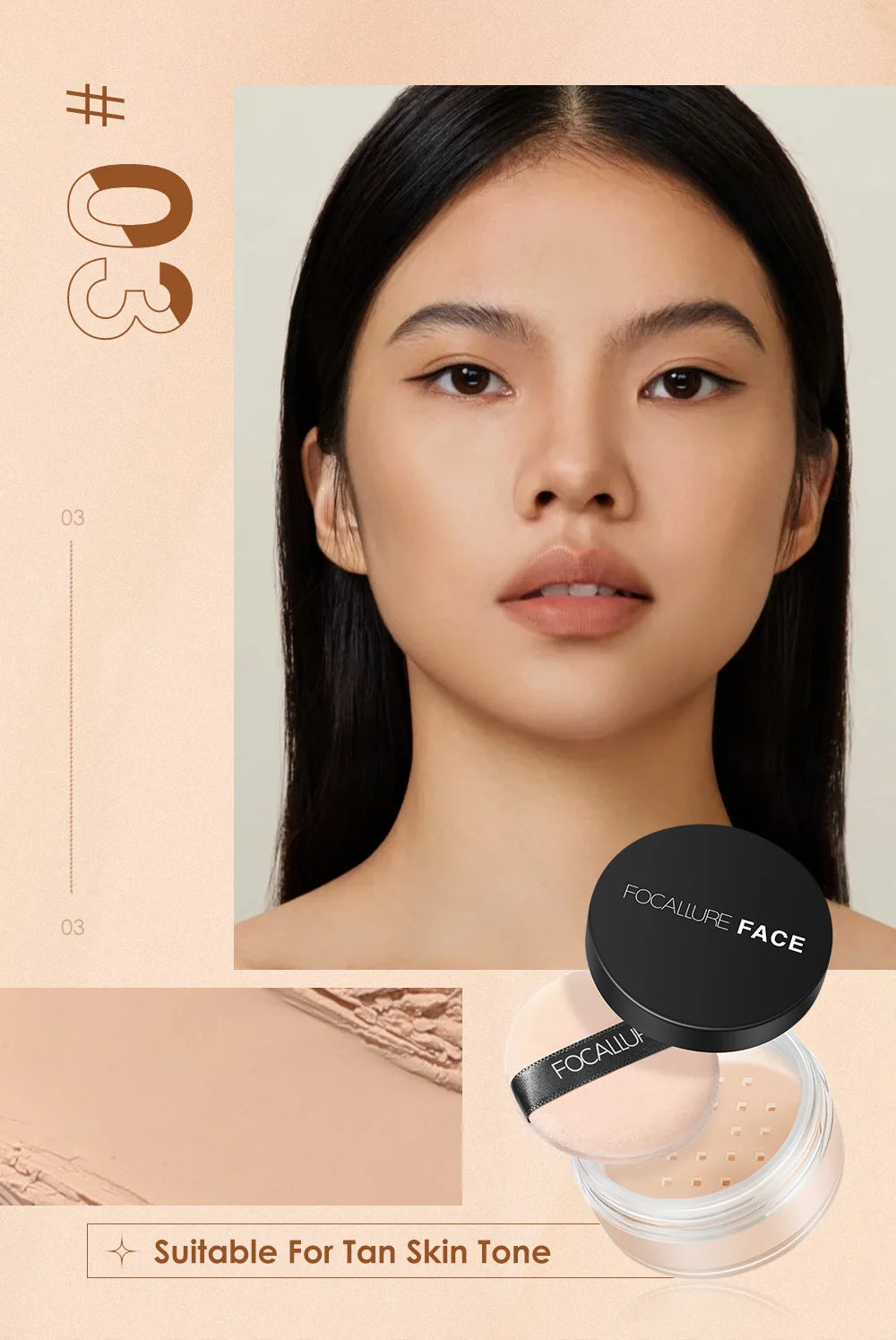 Pó Facial Focallure [Super matte]