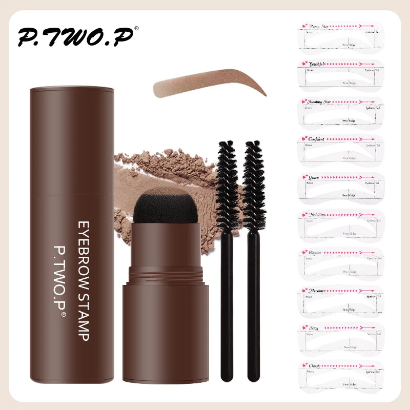 Kit BrowDesign preenchimento para sobrancelha [Molde + Sombra]