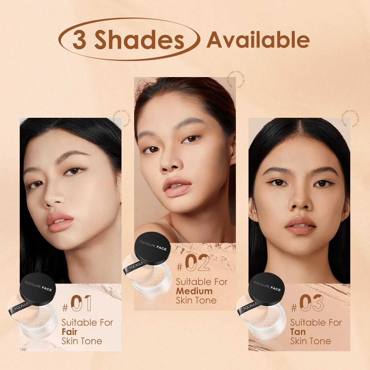 Pó Facial Focallure [Super matte]