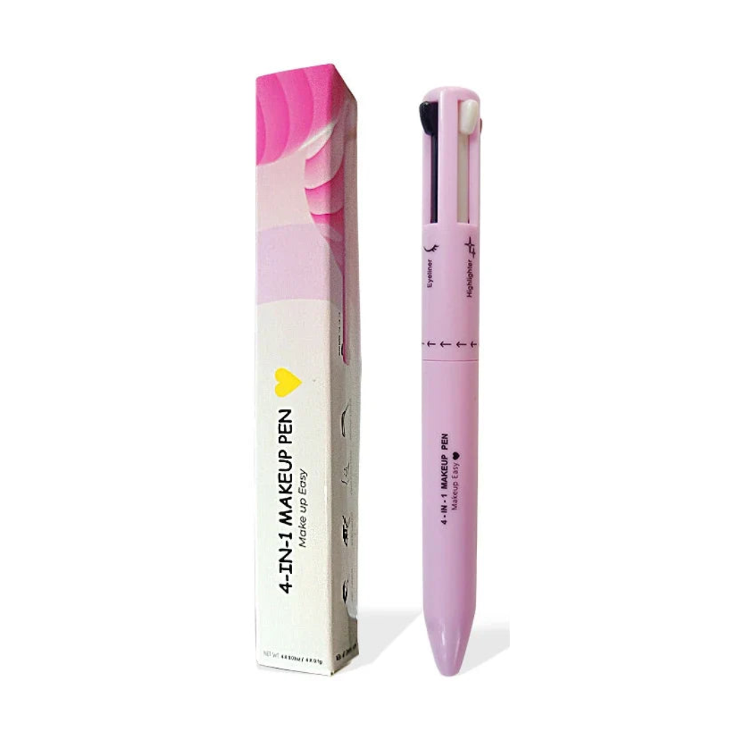 Caneta 4 em 1 [Blush. Batom, iluminador e lápis de sobrancelhas]