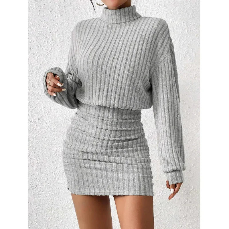 VESTIDO DE TRICÔ MANGA LONGA