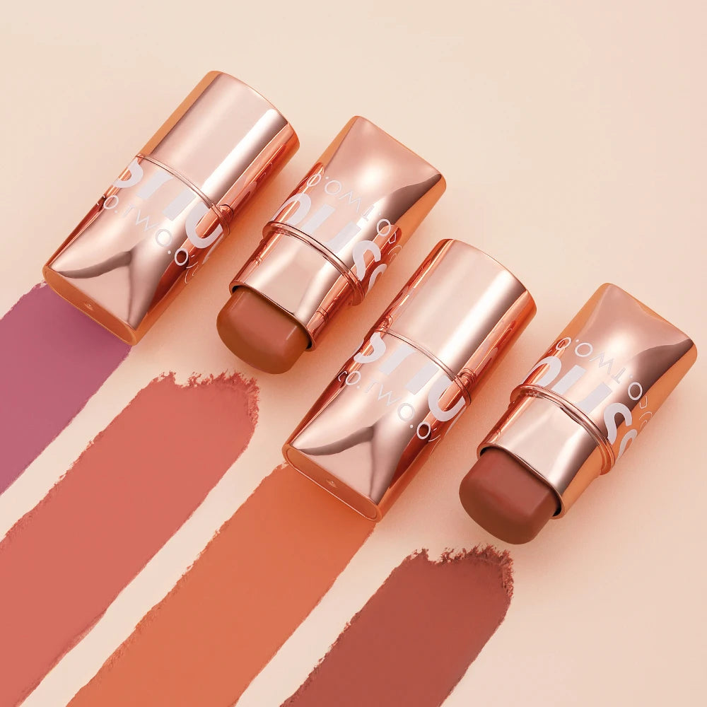 Batom Matte Lipstick 3 em 1 - Boca, Sombra e Blush