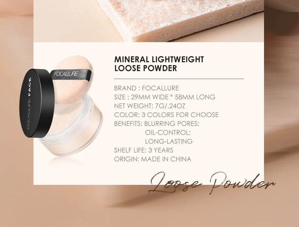 Pó Facial Focallure [Super matte]