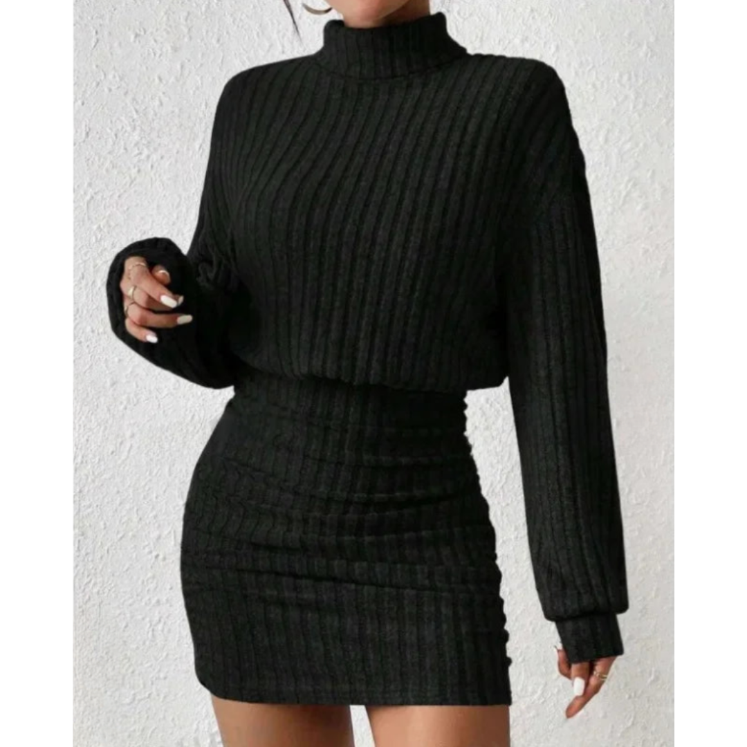 VESTIDO DE TRICÔ MANGA LONGA