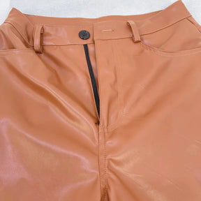 CALÇA COURO PU