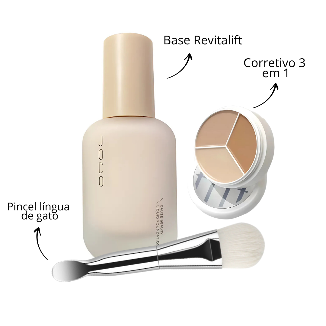 Kit Pele Perfeita [Base Revitalift + Picel + Corretivo 3 em 1]