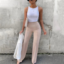 CALÇA CASUAL DE INVERNO FLARED